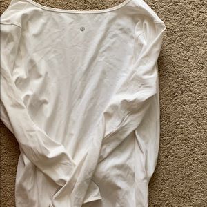 Lululemon white wrap long sleeve